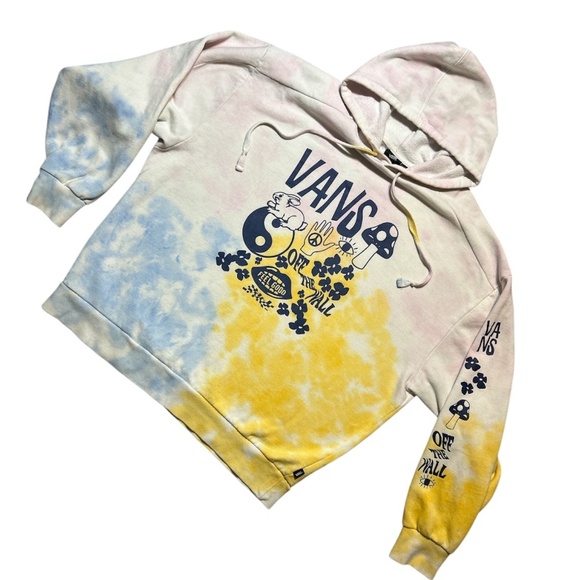 Vans Tops - Vans Vintage Tie Dyed Oversized Hoodie Sweatshirt Size M